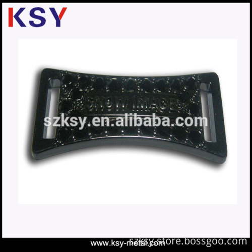 Gold finished customized Metal Material custom logo plate